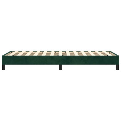 Struttura Letto a Rete a Molle Verde Scuro 90x190 cm in Velluto | homemem39