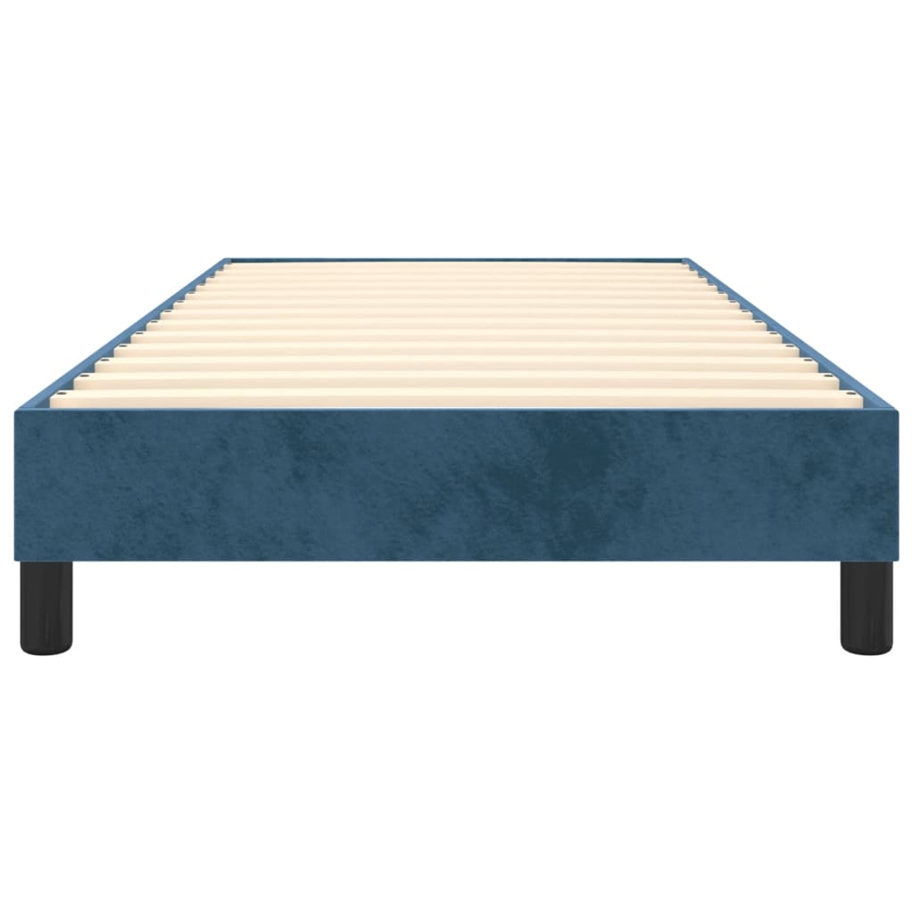 Dark Blue Bed Frame 90x190 cm in Velvet