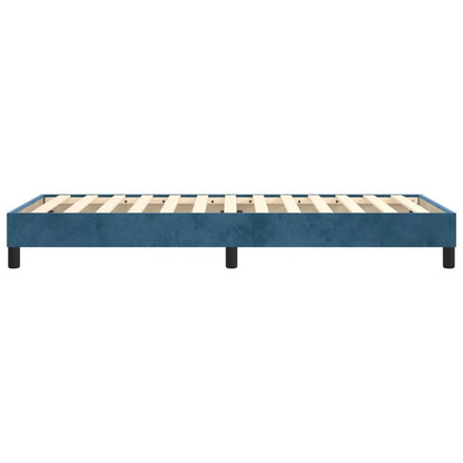 Dark Blue Bed Frame 90x190 cm in Velvet