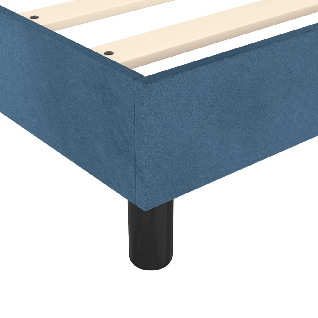 Dark Blue Bed Frame 90x190 cm in Velvet