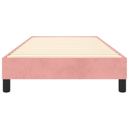 Struttura Letto a Rete a Molle Rosa 90x190 cm in Velluto | homemem39