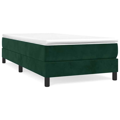 Struttura Letto a Rete a Molle Verde Scuro 90x200 cm in Velluto | homemem39