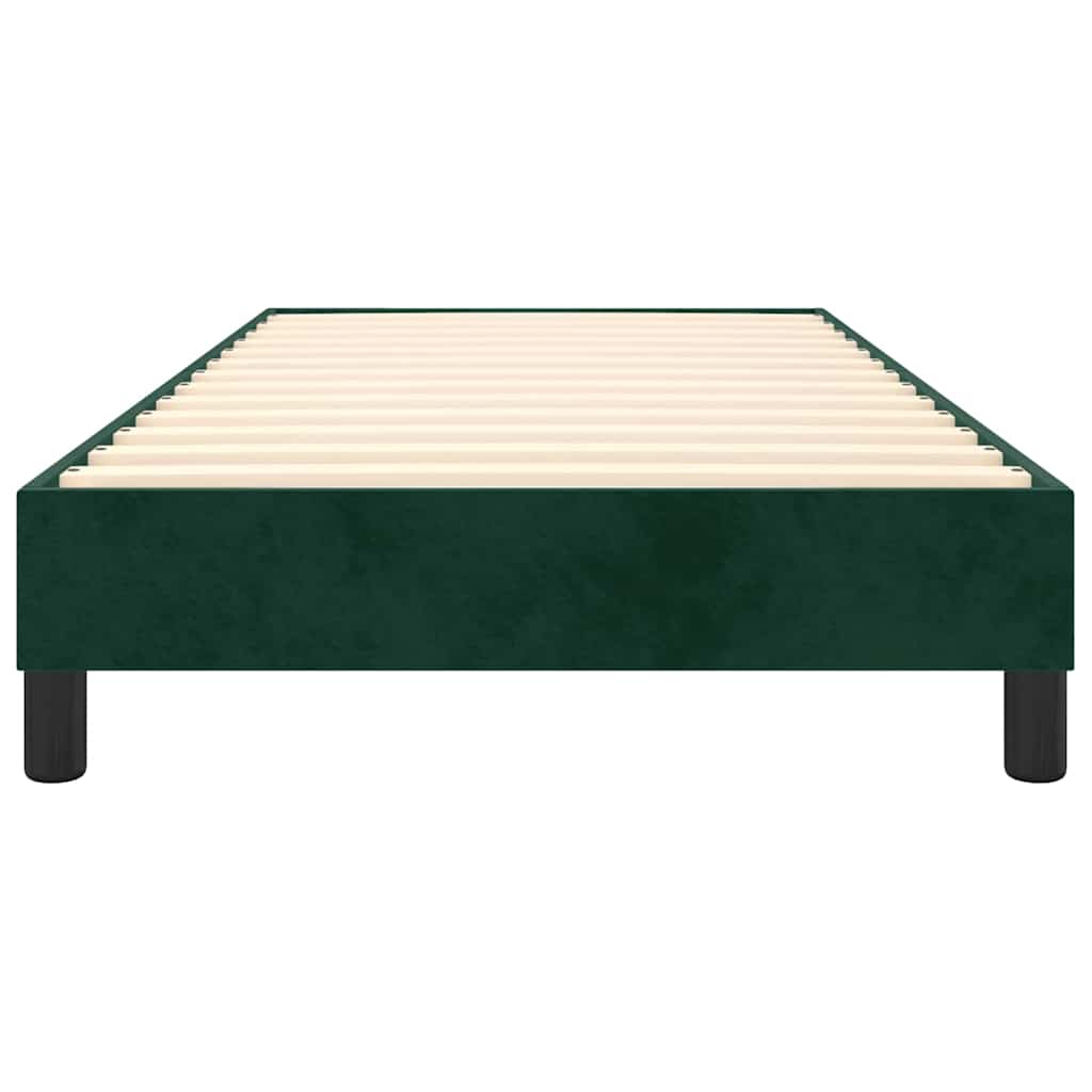 Struttura Letto a Rete a Molle Verde Scuro 90x200 cm in Velluto | homemem39