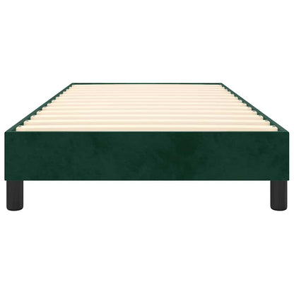 Struttura Letto a Rete a Molle Verde Scuro 90x200 cm in Velluto | homemem39
