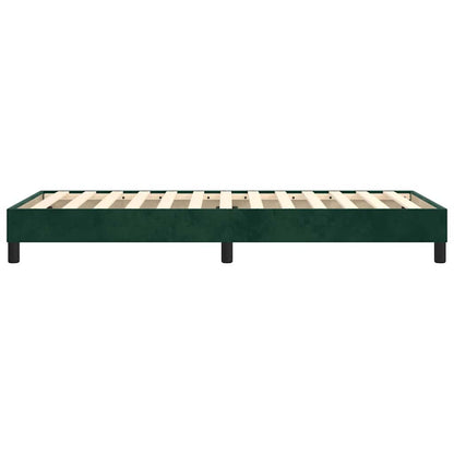 Struttura Letto a Rete a Molle Verde Scuro 90x200 cm in Velluto | homemem39