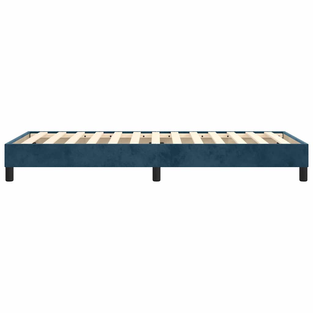 Struttura Letto a Rete a Molle Blu Scuro 90x200 cm in Velluto | homemem39