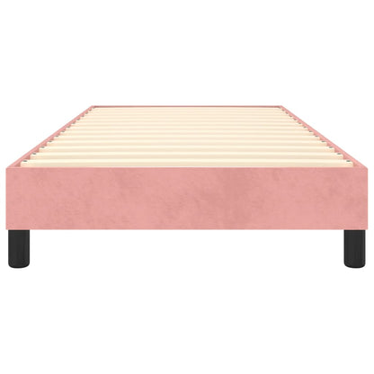Struttura Letto a Rete a Molle Rosa 90x200 cm in Velluto | homemem39