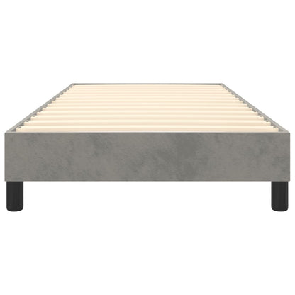 Struttura Letto a Rete a Molle Grigio Chiaro 100x200 cm Velluto | homemem39