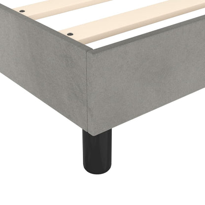 Struttura Letto a Rete a Molle Grigio Chiaro 100x200 cm Velluto