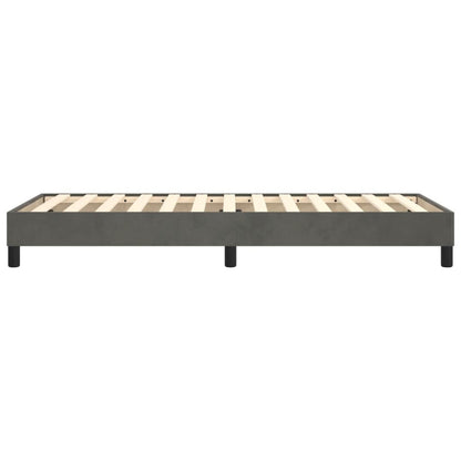 Struttura Letto a Rete a Molle Grigio Scuro 100x200 cm Velluto | homemem39