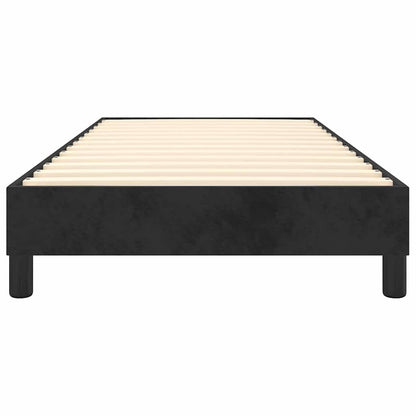 Struttura Letto a Rete a Molle Nero 100x200 cm in Velluto