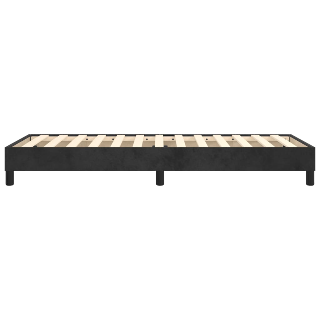 Struttura Letto a Rete a Molle Nero 100x200 cm in Velluto | homemem39