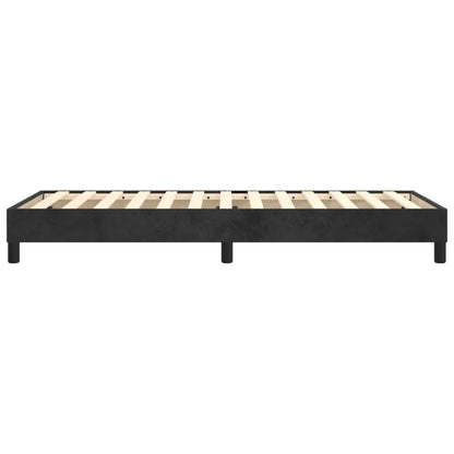 Struttura Letto a Rete a Molle Nero 100x200 cm in Velluto | homemem39