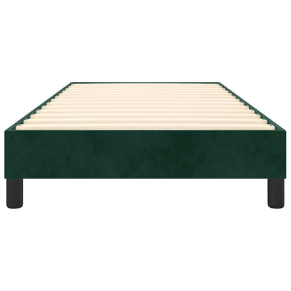 Struttura Letto a Rete a Molle Verde Scuro 100x200 cm in Velluto | homemem39