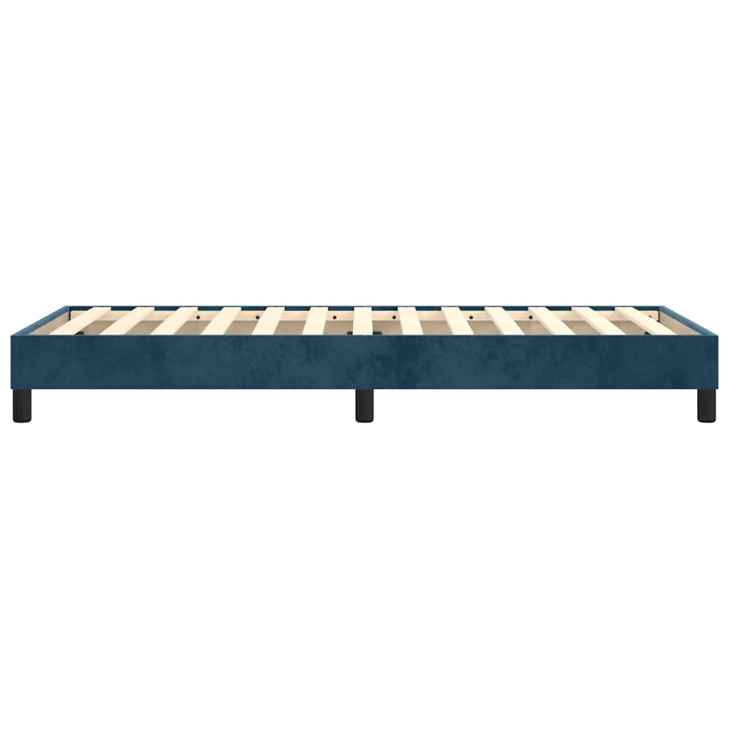 Struttura Letto a Rete a Molle Blu Scuro 100x200 cm in Velluto | homemem39