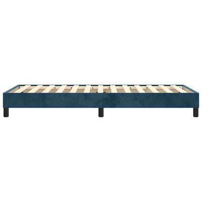 Struttura Letto a Rete a Molle Blu Scuro 100x200 cm in Velluto | homemem39
