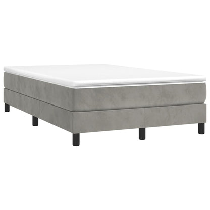 Struttura Letto a Rete a Molle Grigio Chiaro 120x200 cm Velluto | homemem39