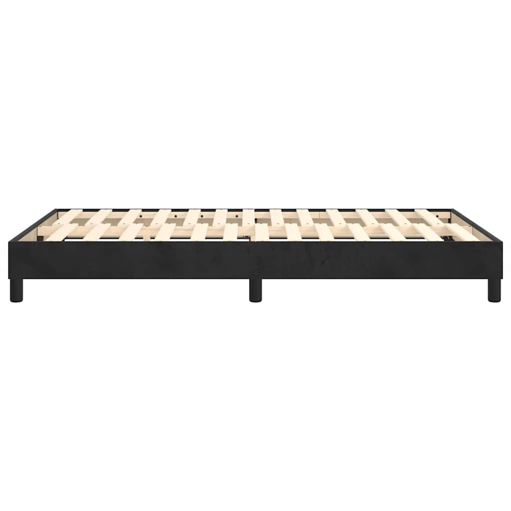 Struttura Letto a Rete a Molle Nero 120x200 cm Velluto