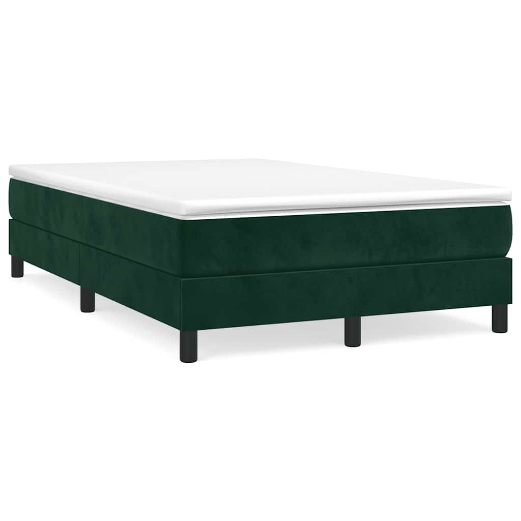 Struttura Letto a Rete a Molle Verde Scuro 120x200 cm in Velluto | homemem39