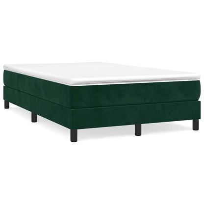Struttura Letto a Rete a Molle Verde Scuro 120x200cm in Velluto
