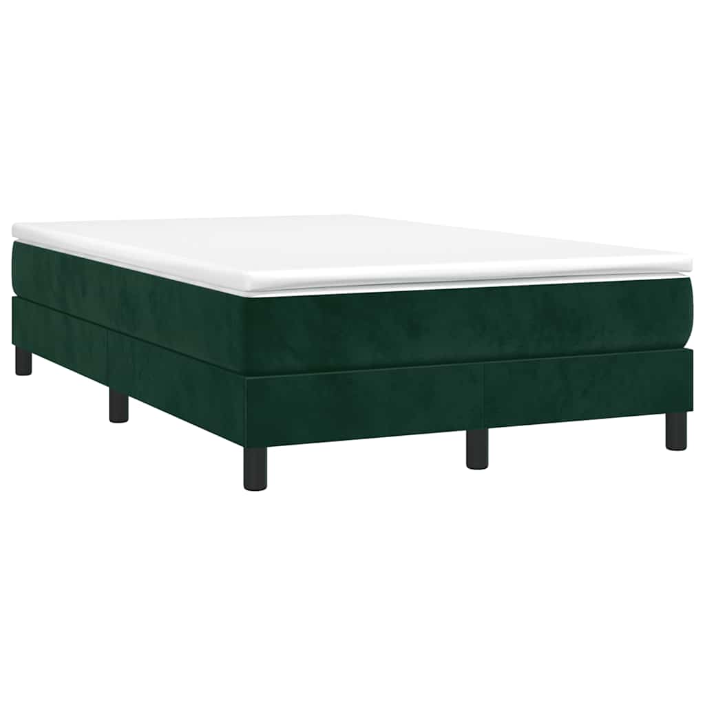 Struttura Letto a Rete a Molle Verde Scuro 120x200 cm in Velluto | homemem39