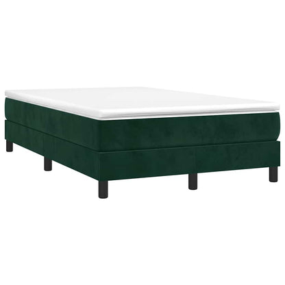 Struttura Letto a Rete a Molle Verde Scuro 120x200cm in Velluto