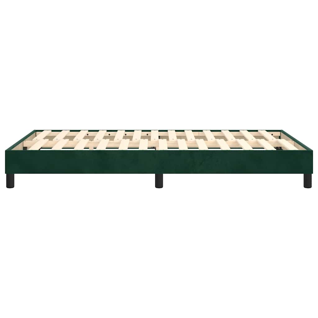 Struttura Letto a Rete a Molle Verde Scuro 120x200 cm in Velluto | homemem39
