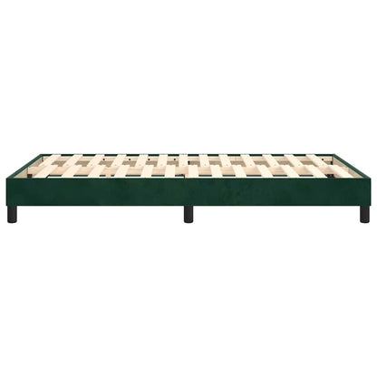 Struttura Letto a Rete a Molle Verde Scuro 120x200 cm in Velluto | homemem39