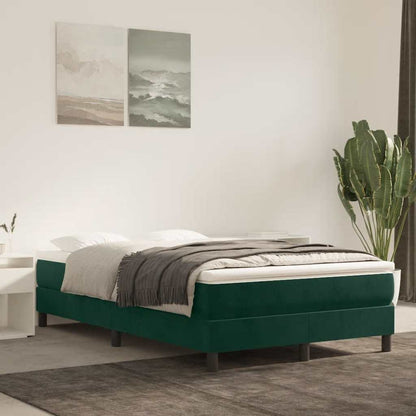 Struttura Letto a Rete a Molle Verde Scuro 120x200 cm in Velluto | homemem39