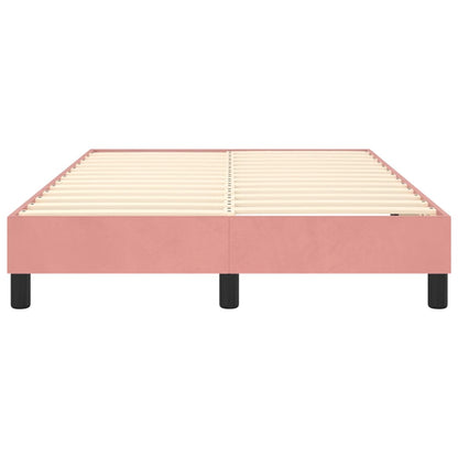 Struttura Letto a Rete a Molle Rosa 120x200 cm in Velluto | homemem39