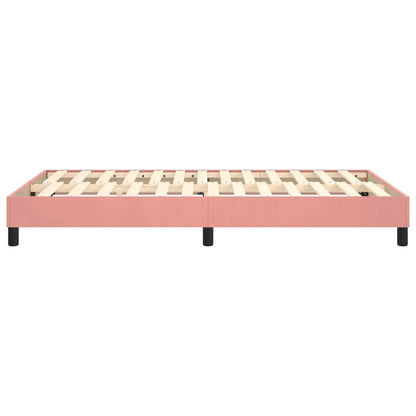 Struttura Letto a Rete a Molle Rosa 120x200 cm in Velluto | homemem39