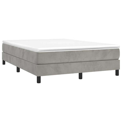 Struttura Letto a Rete a Molle Grigio Chiaro 140x190 cm Velluto