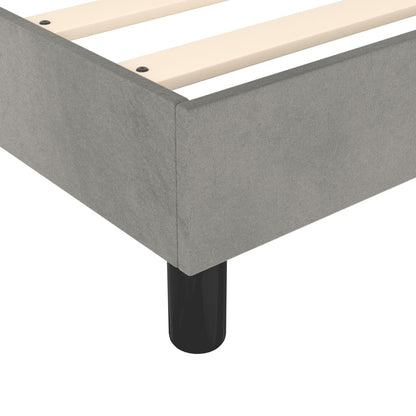 Struttura Letto a Rete a Molle Grigio Chiaro 140x190 cm Velluto | homemem39