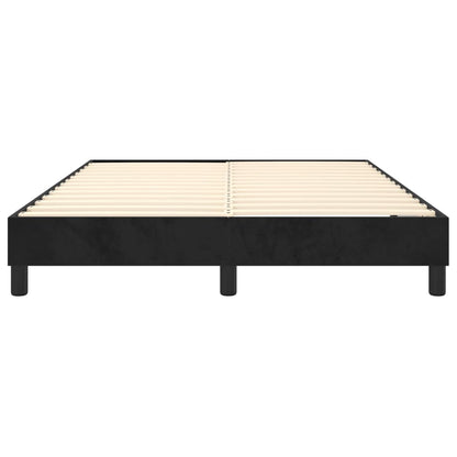 Struttura Letto a Rete a Molle Nero 140x190 cm in Velluto | homemem39