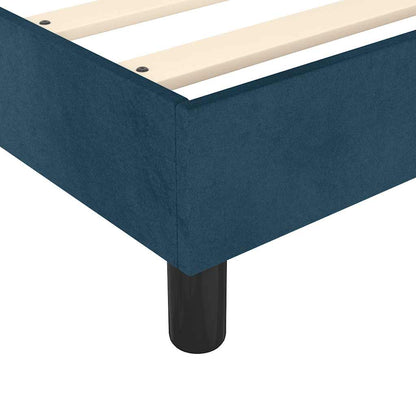 Struttura Letto a Rete a Molle Blu Scuro 140x190 cm in Velluto | homemem39