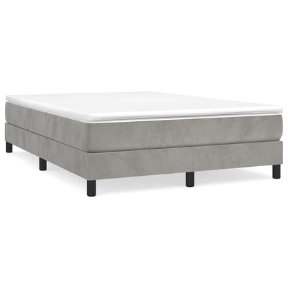 Struttura Letto a Rete a Molle Grigio Chiaro 140x200 cm Velluto