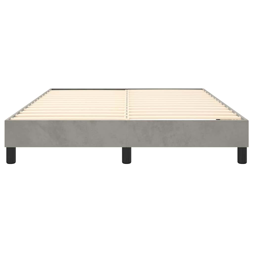Struttura Letto a Rete a Molle Grigio Chiaro 140x200 cm Velluto