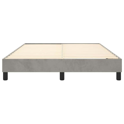 Struttura Letto a Rete a Molle Grigio Chiaro 140x200 cm Velluto