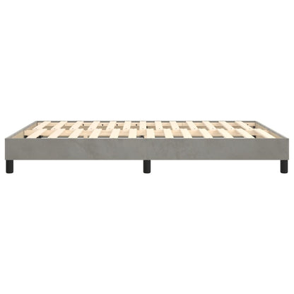 Struttura Letto a Rete a Molle Grigio Chiaro 140x200 cm Velluto | homemem39