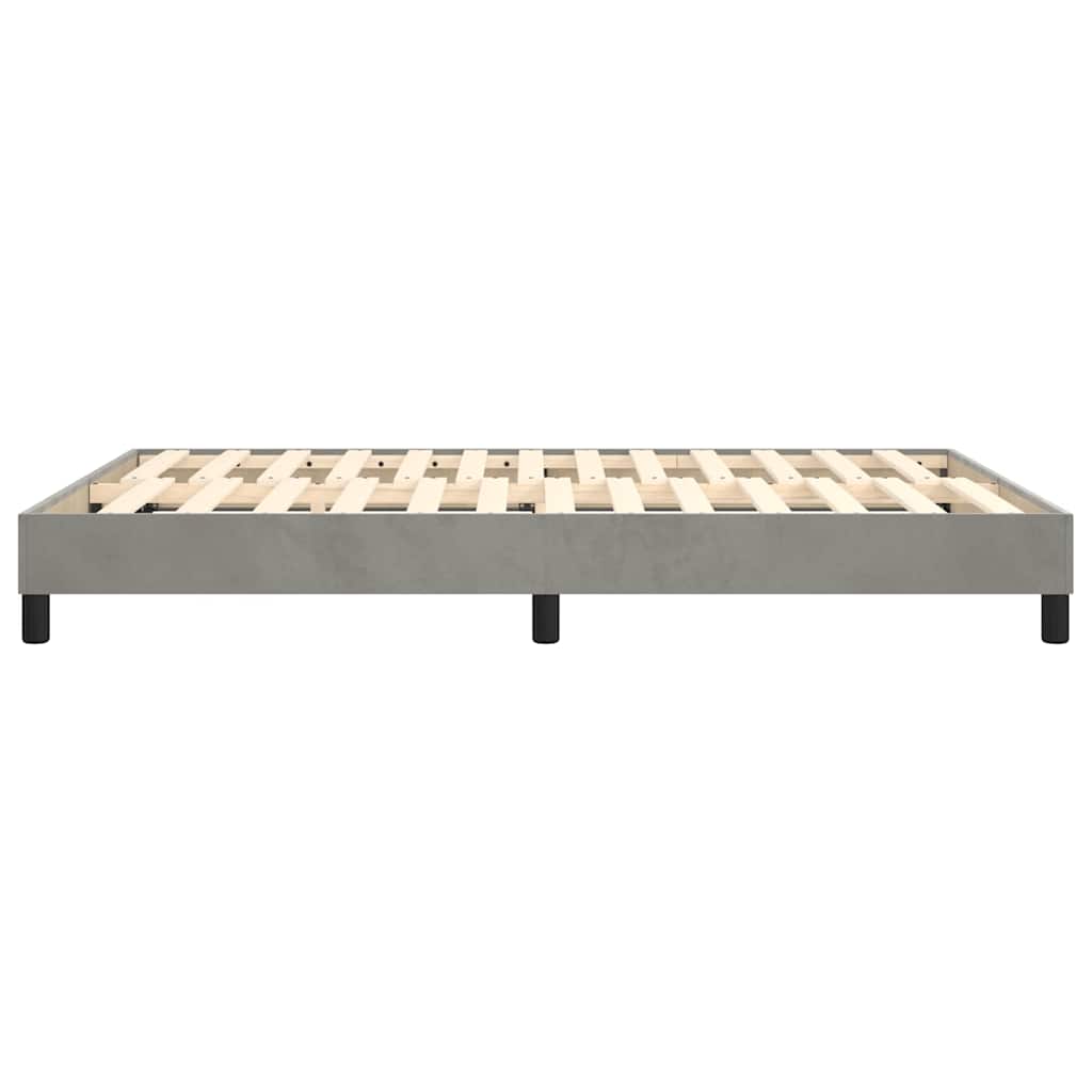 Struttura Letto a Rete a Molle Grigio Chiaro 140x200 cm Velluto