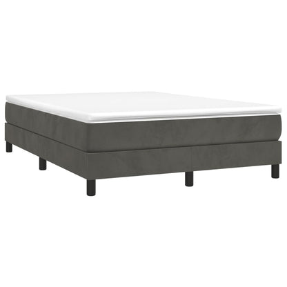 Struttura Letto a Rete a Molle Grigio Scuro 140x200 cm Velluto | homemem39