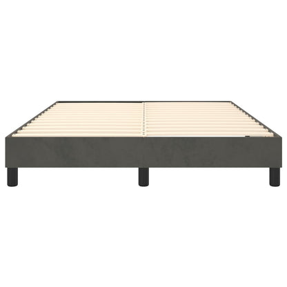 Struttura Letto a Rete a Molle Grigio Scuro 140x200 cm Velluto | homemem39