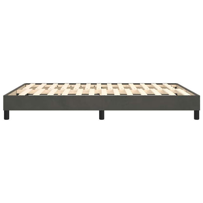 Struttura Letto a Rete a Molle Grigio Scuro 140x200 cm Velluto