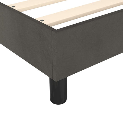 Struttura Letto a Rete a Molle Grigio Scuro 140x200 cm Velluto | homemem39