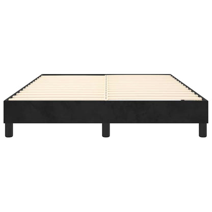 Struttura Letto a Rete a Molle Nero 140x200 cm in Velluto
