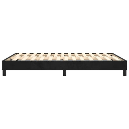Struttura Letto a Rete a Molle Nero 140x200 cm in Velluto | homemem39