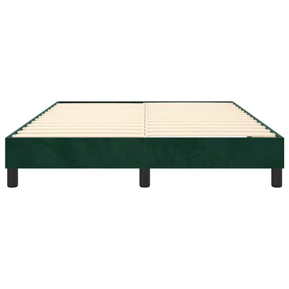 Struttura Letto a Rete a Molle Verde Scuro 140x200 cm in Velluto | homemem39