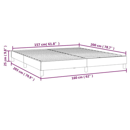 Struttura Letto a Rete a Molle Blu Scuro 160x200 cm in Velluto | homemem39