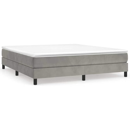 Struttura Letto a Rete a Molle Grigio Chiaro 180x200 cm Velluto