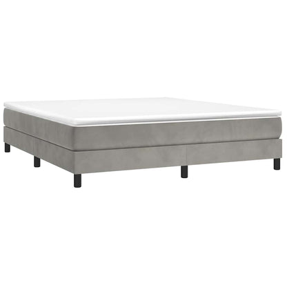 Struttura Letto a Rete a Molle Grigio Chiaro 180x200 cm Velluto